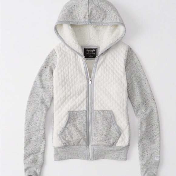 A&F women fleece hoodie M - Picture 6 of 8